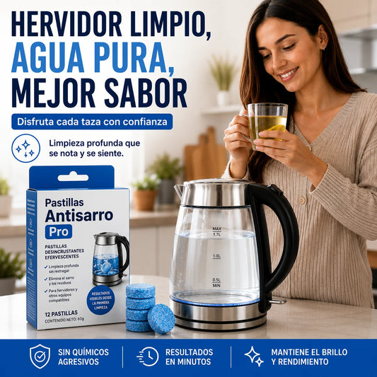 AntiSarro Pro-Devuélvele el brillo a tu hervidor en minutos
