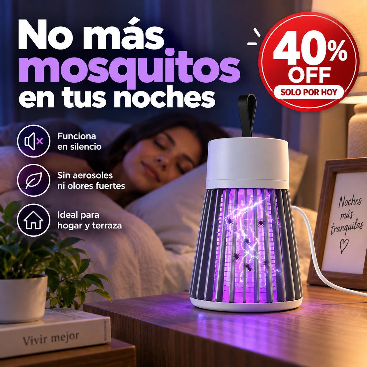 LumiMosquito Pro™ — Noches más tranquilas, sin aerosoles ni olores fuertes