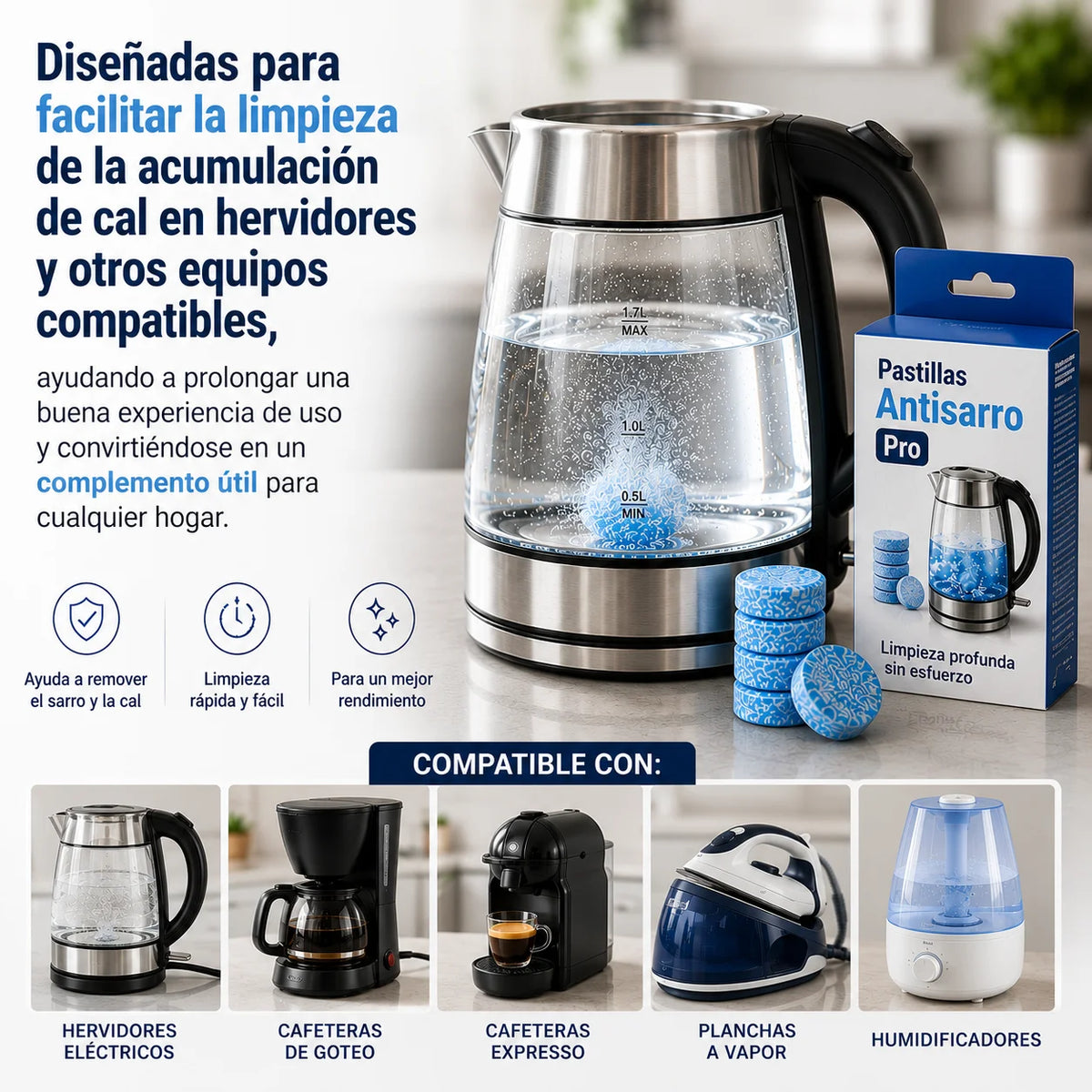 AntiSarro Pro-Devuélvele el brillo a tu hervidor en minutos
